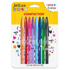 CANETA ESF.COMPACTOR JET LUX  SORTIDA C/08  BLISTER  7896572037994