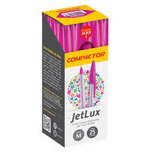 CANETA ESF.COMPACTOR JET LUX ROSA C/25  7896572016289