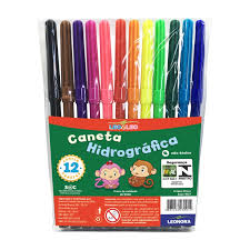 CANETA HIDROCOR 12 CORES LEO E LEO  7897256230014
