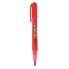 CANETA MARCA TEXTO PILOT VERMELHO