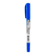 CANETA PERMANENTE 2 PONTAS AZUL  BRW  7898613212339