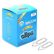 CLIPS METAL  3/0  C/420 UNIDADES BACCHI  7897849610070
