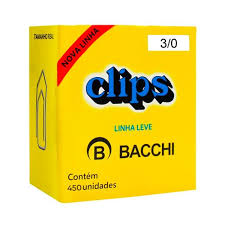 CLIPS METAL  LL (LINHA LEVE) 3/0 C/450 BACCHI  7897849611077