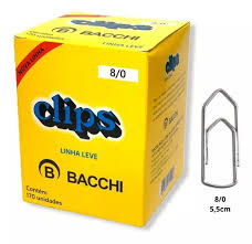 CLIPS METAL  LL (LINHA LEVE) 8/0 C/170  BACCHI  7897849611107
