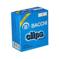 CLIPS METAL 2 C/100 BACCHI 7897849608039