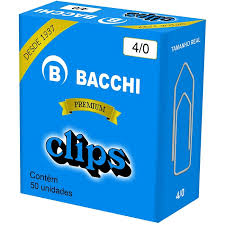CLIPS METAL 4/0 C/50 BACCHI  7897849608084