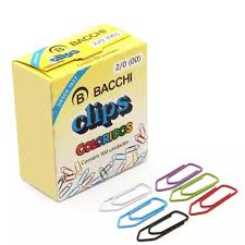 CLIPS METAL COLORIDO 2/0 C/100 BACCHI  7897849613545