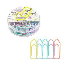 CLIPS METAL COLORIDO 2/0 PASTEL C/50  BRW  7898675502898