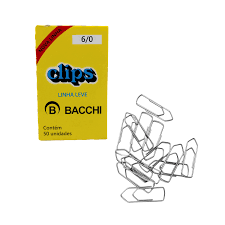 CLIPS METAL LL (LINHA LEVE) 6/0 C/50  BACCHI  7897849609098