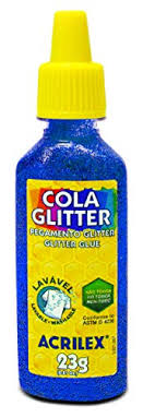 COLA  GLITER AZUL 23G  ACRILEX  7891153006369