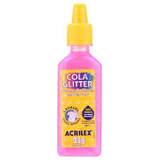 COLA  GLITER PINK 23G ACRILEX  7891153097978