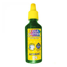 COLA  GLITER VERDE 23G ACRILEX  7891153006406