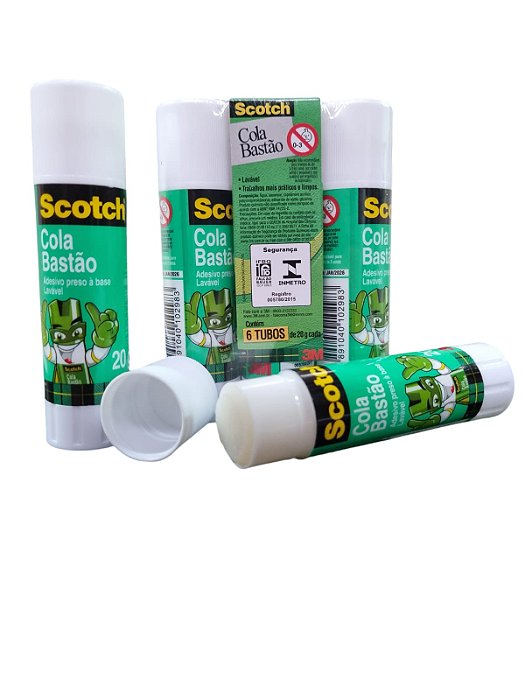 COLA BASTÃO 3M SCOTCH 20G C/06  7891040102983
