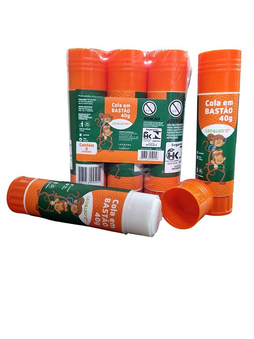 COLA BASTÃO LEO E LEO 40G C/06  7897256245452