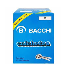 COLCHETE METAL P/PASTA N. 8 C/72  BACCHI  7897849617079