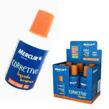 CORRETIVO LIQUIDO MERCUR 18 ML  C/06  7896342413089