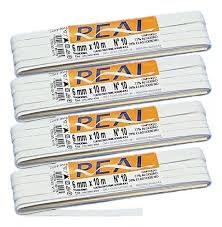 ELASTICO N.10 6MM POLIESTER PEÇA 10M REAL  7896554853109