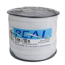 ELASTICO N.14 10MM POLIESTER ROLO 100M REAL  7896554834146