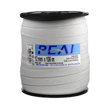 ELASTICO N.16 12MM POLIESTER ROLO 100M REAL  7896554834160