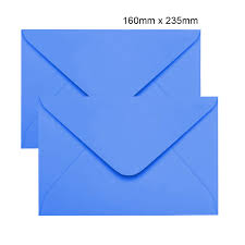 ENVELOPE  CONVITE 16X23 AZUL GRECIA CX C/100