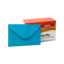 ENVELOPE  VISITA  07X11 AZUL BAHAMAS  CX C/100