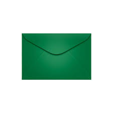 ENVELOPE  VISITA  07X11 VERDE BRASIL  CX C/100