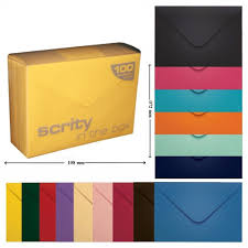 ENVELOPE COLORIDO VISITA   07X11 CX C/100