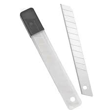 ESTILETE LAMINA P/ESTILETE ESTREITA 9MM C/10  7890265000078