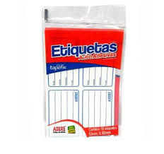 ETIQUETA P/CADERNO ADERE AZ  C/16  7896193253834