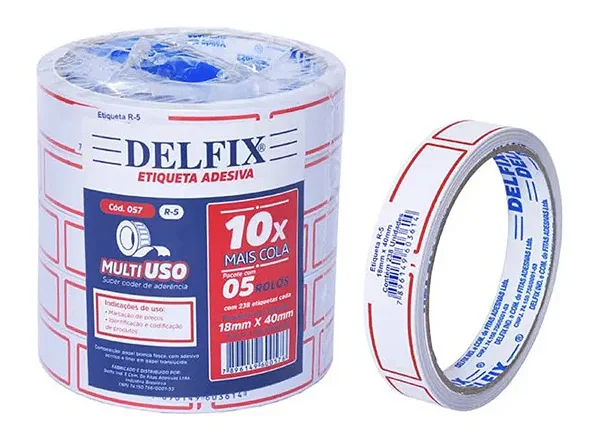 ETIQUETA PREÇO DELFIX MED C/05 RL R-5 40X18