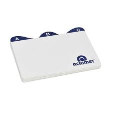 FICHA INDICE PARA FICHAS 3 X 5 A-Z   ACRIMET  7896292263109