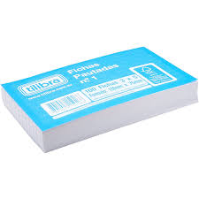 FICHA PAUTADA 3 X 5 N.1 C/100 TILIBRA  7891027150266