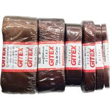 FITA CETIM N.5 MARROM ESCURO  C/10 MTS GITEX  7893791062332
