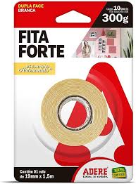 FITA DUPLA FACE ADERE ESPUMA 19MM  X 1,5 M 7896193250307