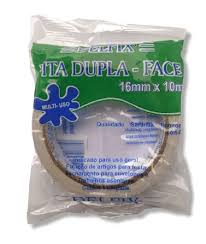 FITA DUPLA FACE ADESIVA 16MM X 10 M FLOW PACK  7896149600774