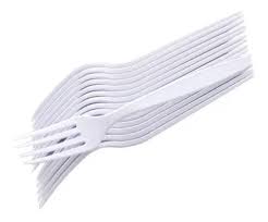 GARFO PLASTICO  BOLO  BRANCO C/50  7898923195346