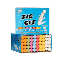 GIZ ESCOLAR CORES  ZIG GIZ C/50 UNIDADES 7898387760029