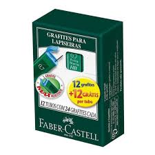GRAFITE FABER 0,7 2B 12 CX X 24 MINAS  7891360472742