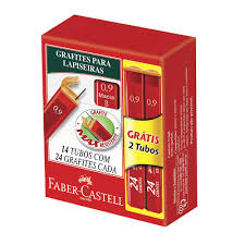 GRAFITE FABER 0,9 2B 12 CX X 24 MINAS  7891360483861