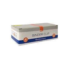 GRAMPO BINDER CLIP  32MM PRETO CAIXA C/12  BRW  7898675509651
