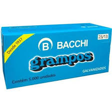 GRAMPO P/GRAMPEADOR 23/13 GALVANIZADO C/5000  BACCHI  7897849622134