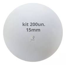 ISOPOR BOLA  15 MM  PCTE C/200