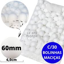 ISOPOR BOLA  60 MM  PCTE C/30