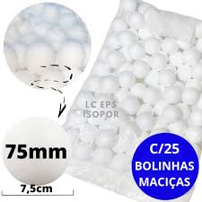 ISOPOR BOLA  75 MM  PCTE C/25  7890083278907