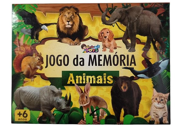 JOGO DA MEMÓRIA ANIMAIS  MINI TOYS  7898083364453
