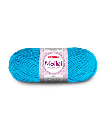 LÃ MOLLET AZUL TURQUEZA  PCTE C/05 NOV 40GRS 7891113513623