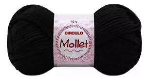 LÃ MOLLET PRETA  PCTE C/05 NOV 40GRS 7891113359405