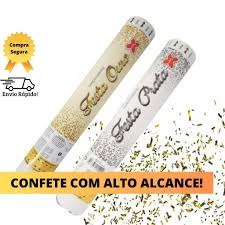 LANÇA CONFETE OURO/PRATA/CORES