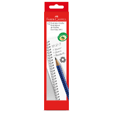 LAPIS PTO GRIP AZUL FABER-CASTELL C/12  7891360613626