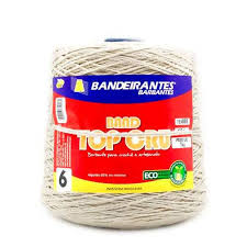 LINHA BARBANTE CAQUI 6 FIOS 570M BANDEIRANTES